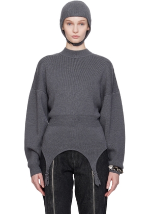 Jean Paul Gaultier Gray 'The Garter' Sweater