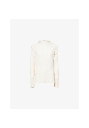 Womens Camilla And Marc Abacus Long-Sleeves Stretch-Woven Top