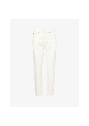 Womens Levis 501® Cropped-Leg High-Rise Jeans