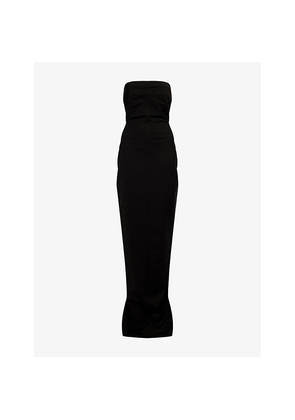 Womens Rick Owens Bustier Split Cotton-Blend Gown