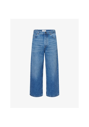 Mens Loewe Relaxed-Fit Wide-Leg Denim Jeans