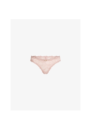 Womens Skims Dipped Stretch-Lace Thong