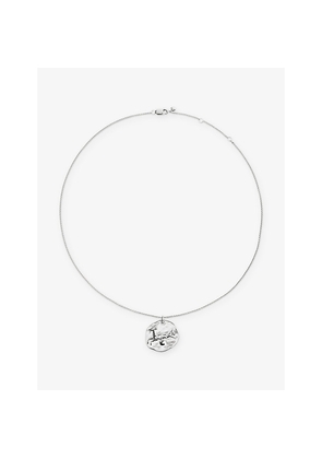 Womens Monica Vinader Capricorn Zodiac Sterling-Silver Pendant Necklace