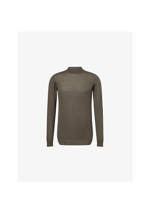 Mens Rick Owens Level Crewneck Wool Jumper