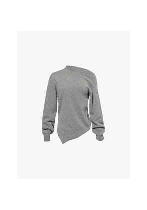 Womens Rohe Frames Two-Way Asymmetric Wool-And-Cashmere Knit Jumper