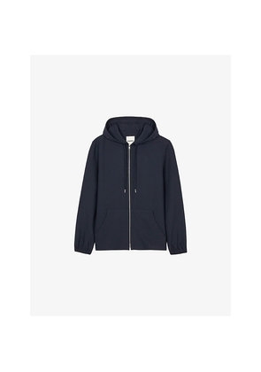 Mens Sandro Zip Tech-Knit Jersey Hoody