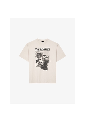 Mens The Kooples Graphic-Print Short-Sleeve Cotton T-Shirt