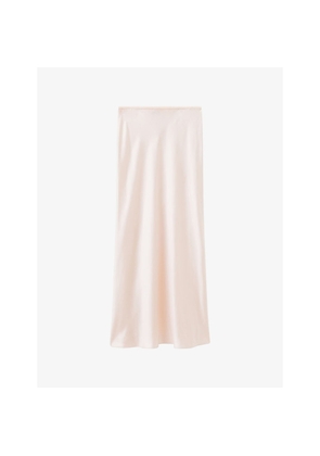 Womens Joseph Isaak Slim-Fit Silk-Satin Maxi Skirt