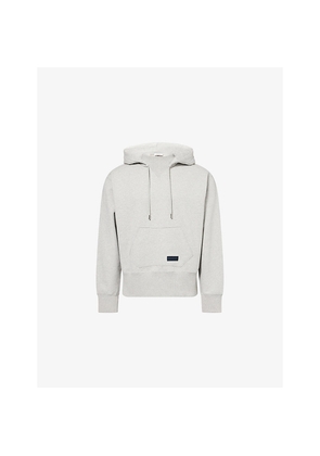 Mens Givenchy Double-Collar Logo-Patch Cotton-Jersey Hoody
