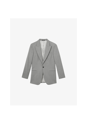 Mens Reiss Inspired Single-Breasted Wool Blazer