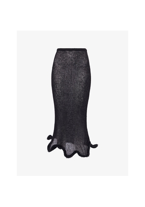 Womens PH5 Ginny Wavy Alpaca-Blend Midi Skirt