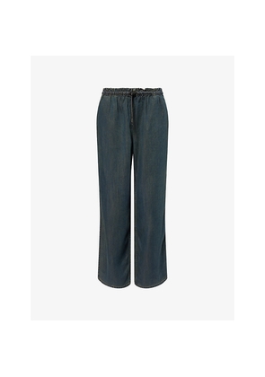 Womens Samsoe Samsoe Satopiarya Drawstring Woven Trousers