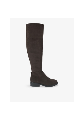 Womens KG Kurt Geiger Tisha Flat Suede Knee-High Boots