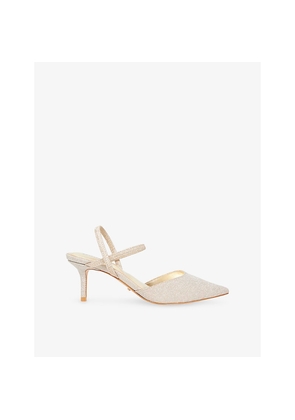 Womens Dune Classical Heeled Woven Courts