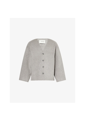 Mens Entire Studios Jool V-Neck Wool Jacket