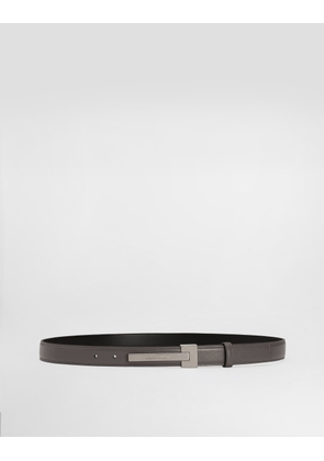 Dolce & Gabbana Calfskin Belt - Man Belts Grey 85