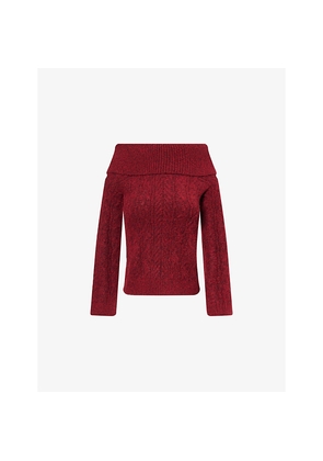 Womens 4th & Reckless Dalia Cotton-Blend Knitted Top