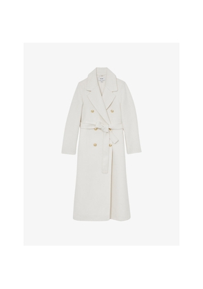 Womens Reiss Dora Double-Breasted Wool-Blend Coat