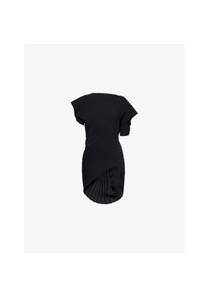 Womens Issey Miyake Knit As It Is Short-Sleeves Knitted Top