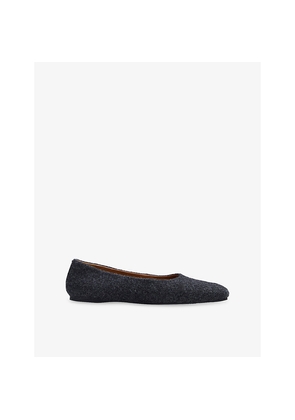 Womens Joseph Textured Flannel Ballet Flats