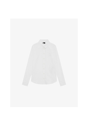 Womens The Kooples Collared Long-Sleeve Cotton Shirt