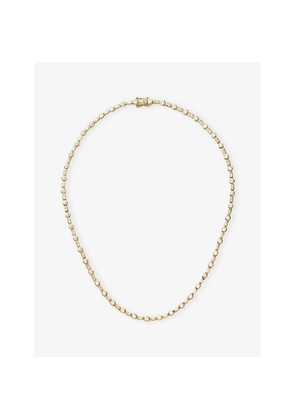 Womens Missoma Lucy Williams 18ct Yellow-Gold Vermeil and Cubic Zirconia Tennis Necklace