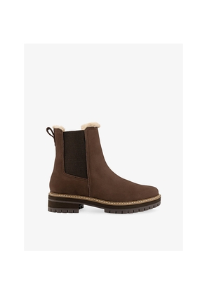 Womens TOMS Bennet Lined Suede Ankle Boots