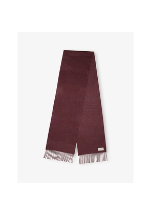 Mens Johnstons Of Elgin Fringed Cashmere Scarf