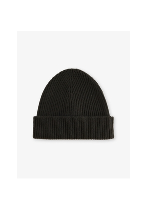 Mens Johnstons Of Elgin Ribbed Cashmere Beanie