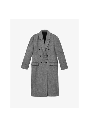 Mens Allsaints Ezra Double-Breasted Wool Coat