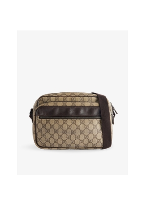 Mens Reselfridges Pre-Loved Gucci GG Supreme Canvas Cross-Body Bag