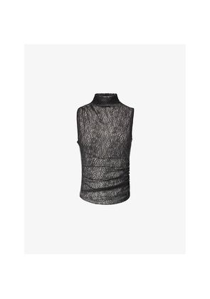 Womens Veronica Beard Mylie Sleeveless Lace Top