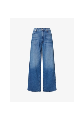 Womens Mother The Delinquent Nerdy Wide-Leg Denim Jeans