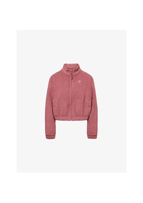 Womens Gymshark Sherpa Logo-Print Padded Jacket