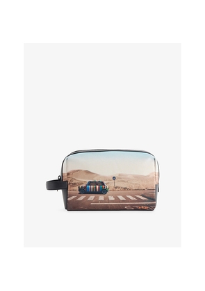 Mens Paul Smith Desert Mini Woven Washbag