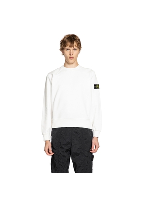 STONE ISLAND MAN WHITE SWEATSHIRTS