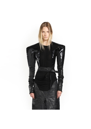 RICK OWENS WOMAN BLACK JACKETS