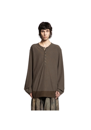 Henley Neck Long Sleeve T-Shirt