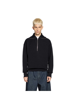 LEMAIRE MAN BLACK SWEATSHIRTS