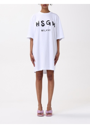 Dress MSGM Woman color White