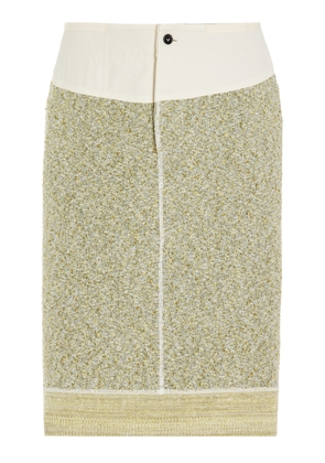Bottega Veneta Knit Cotton-Blend Midi Skirt - Moda Operandi