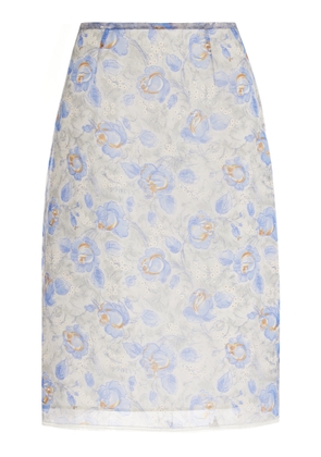 Prada Peony Nylon Skirt - Moda Operandi