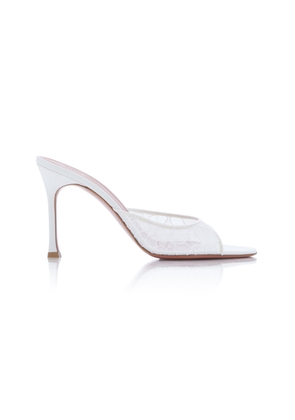 Amina Muaddi Alexa Lace Sandals - Moda Operandi