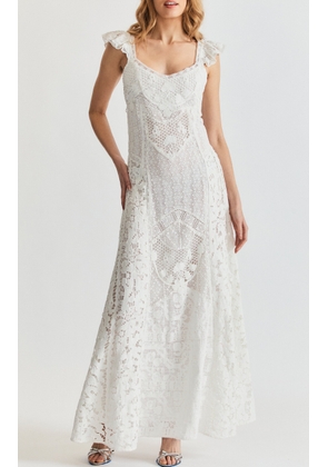 LoveShackFancy Ilaria Lace Cotton Maxi Dress - Moda Operandi