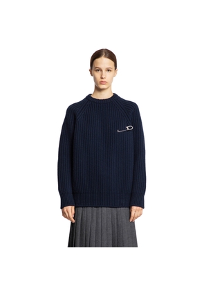 Wool Cashmere Sweater with Safety Pin