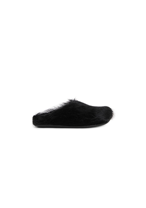 Long-hair Calfskin Fussbett Sabot