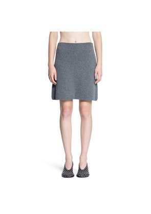 Wool Knit Mini Skirt