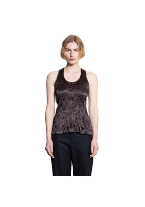 Crushed Slick Viscose Tank Top