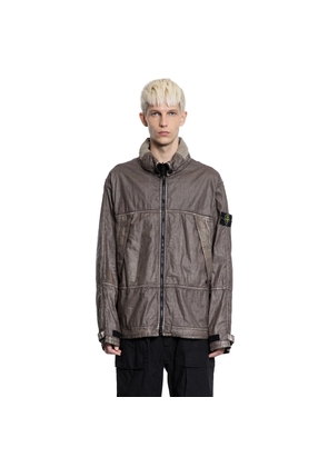 4100040 Raw Linen Plated OVD Parka