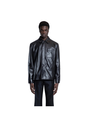 Overshirt in nappa lambskin